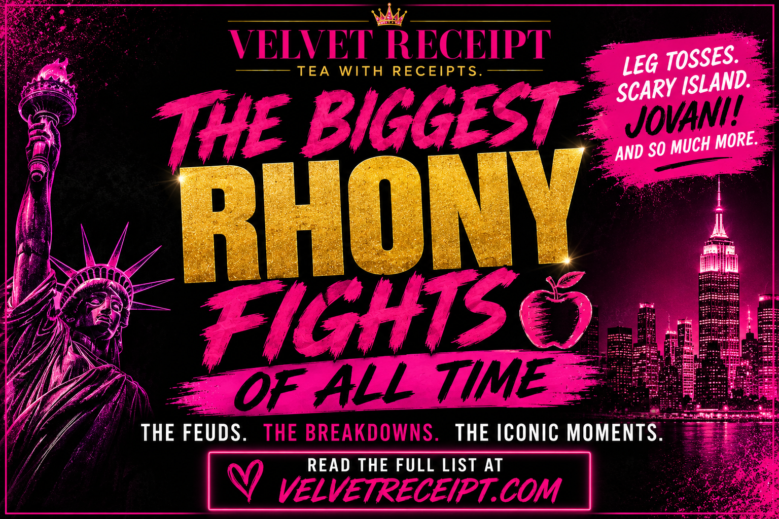 The Biggest RHONY Fights of All Time: Scary Island, Leg Tosses and Friendships Going Up in Flames